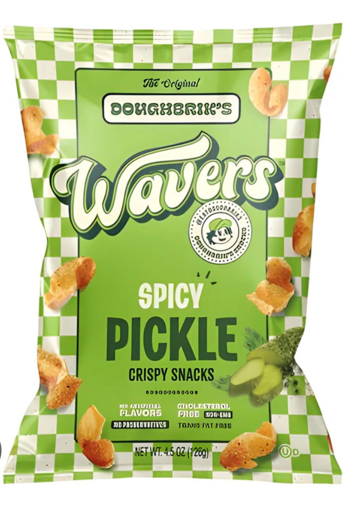 Wavers Spicy Pickle crisps
