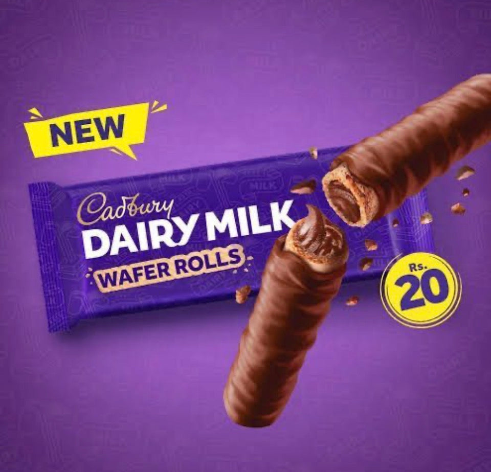 Dairy Milk wafer rolls