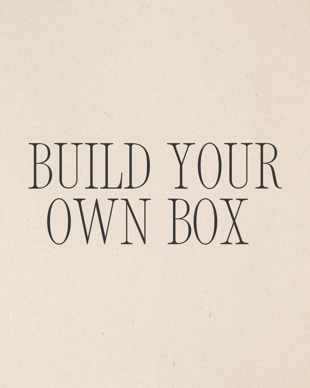 Build your own snack box