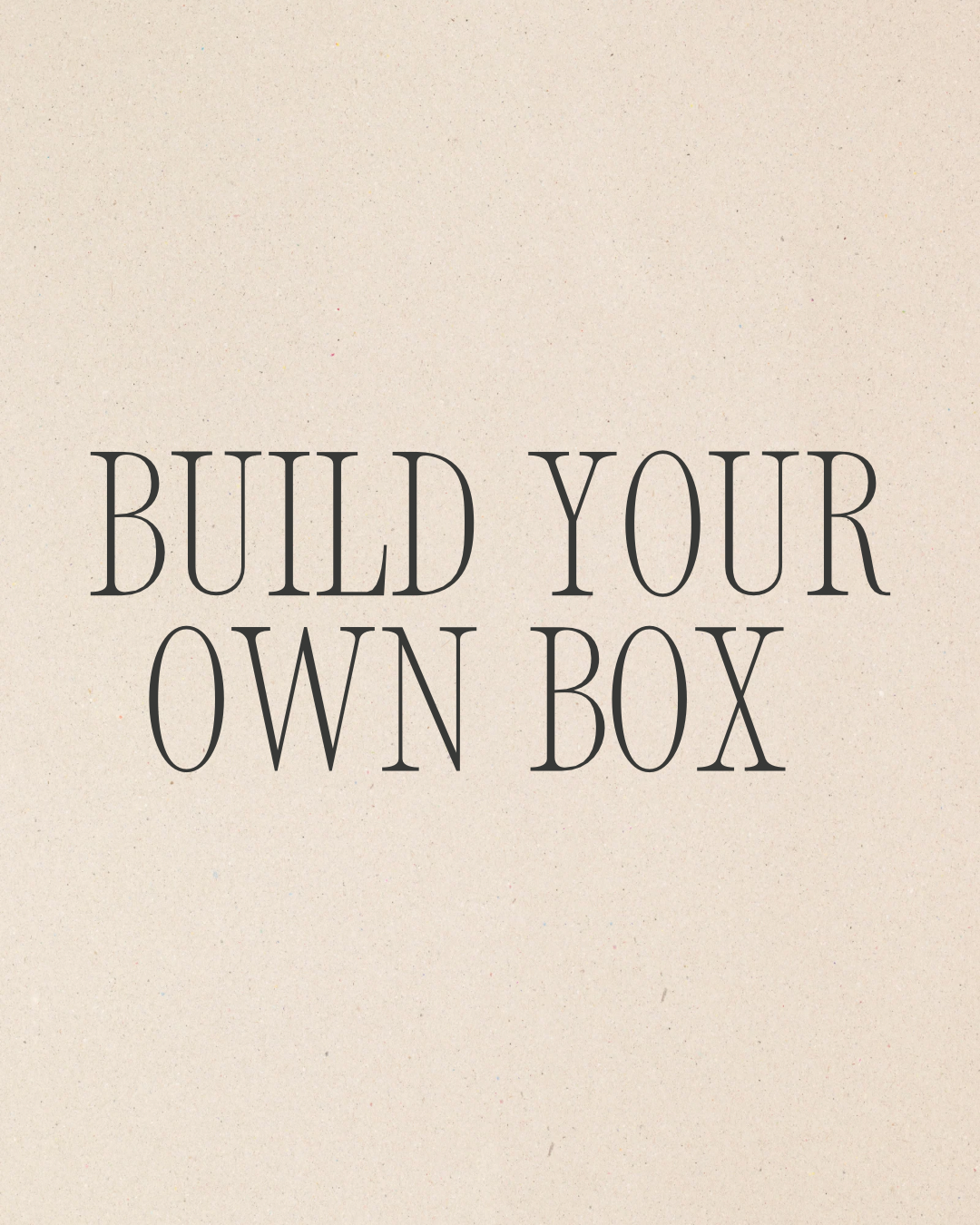 Build your own snack box