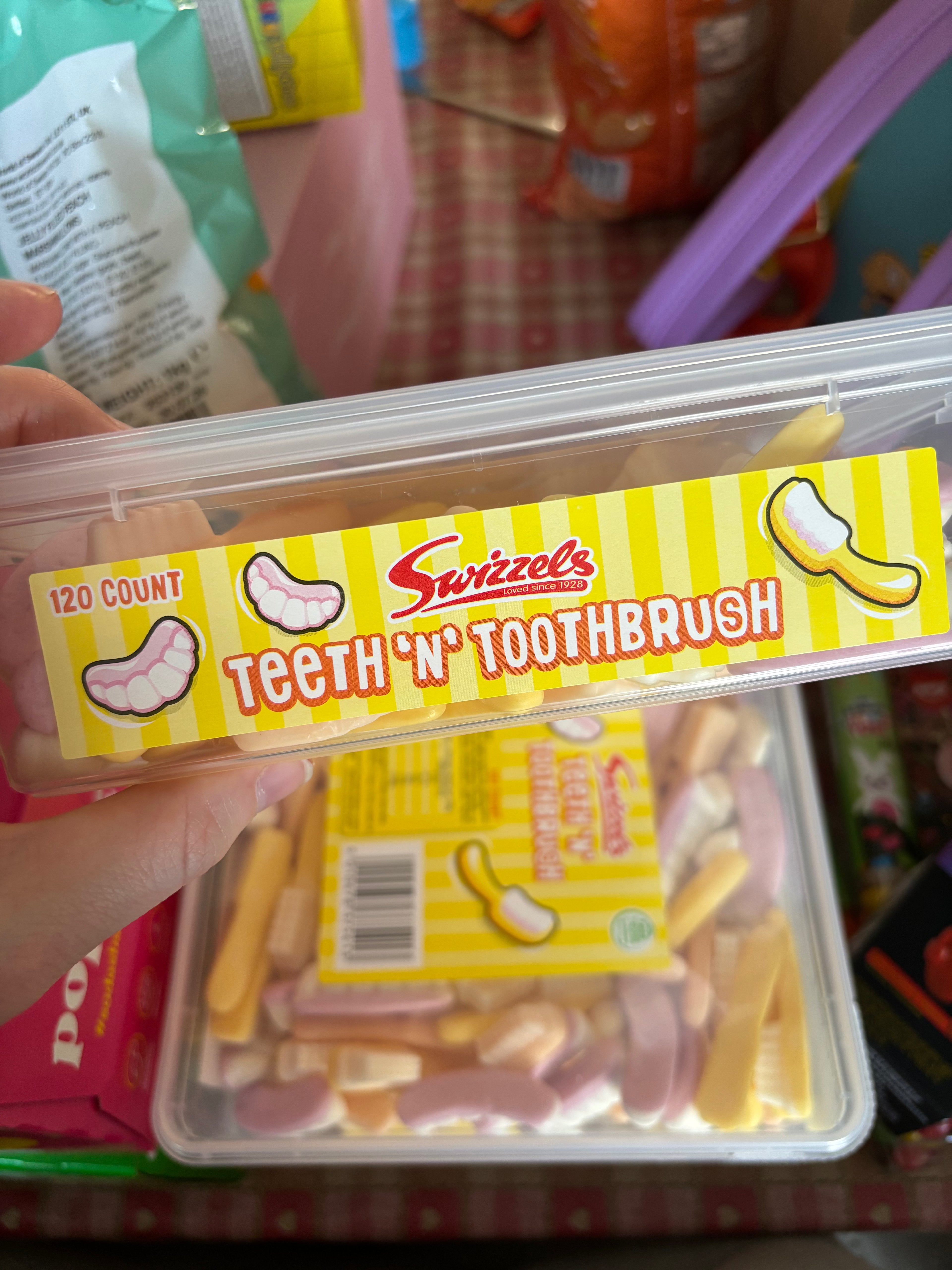 Teeth and Toothbrush sweet tub